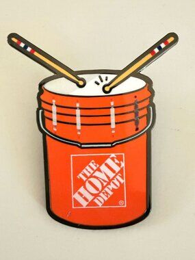Home Depot Drum Bucket Enamel Pin